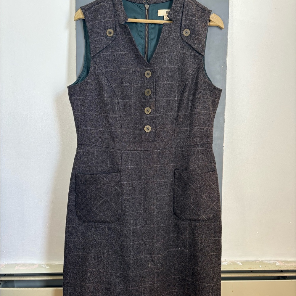 Brooklyn Industries Charcoal Sleeveless Midi Dress